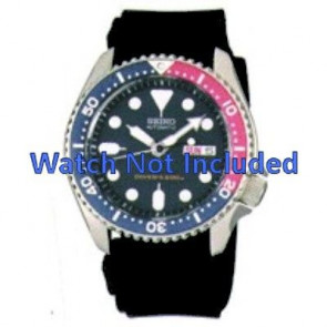 Watch strap Seiko 7S26-0020 / SKX009K1 / 4FY8JZ Rubber Black 22mm
